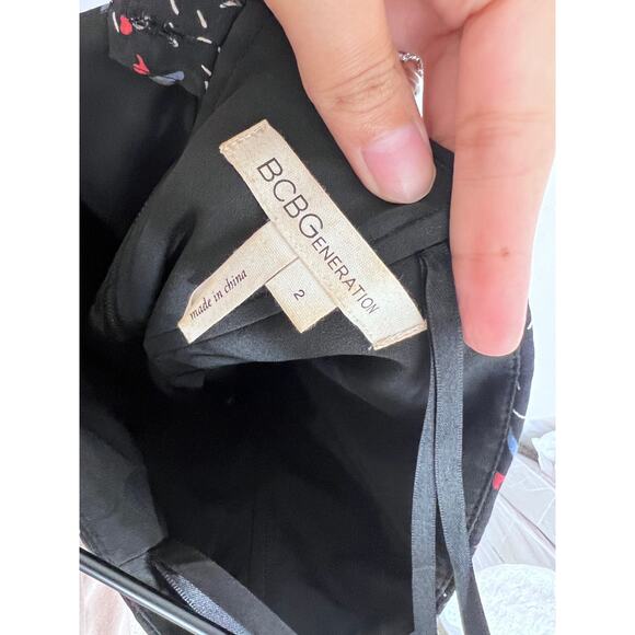 BCBGeneration Strapless Abstract Print Mini Dress Size 2 - Picture 5 of 9